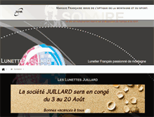 Tablet Screenshot of lunettes-juillard.com